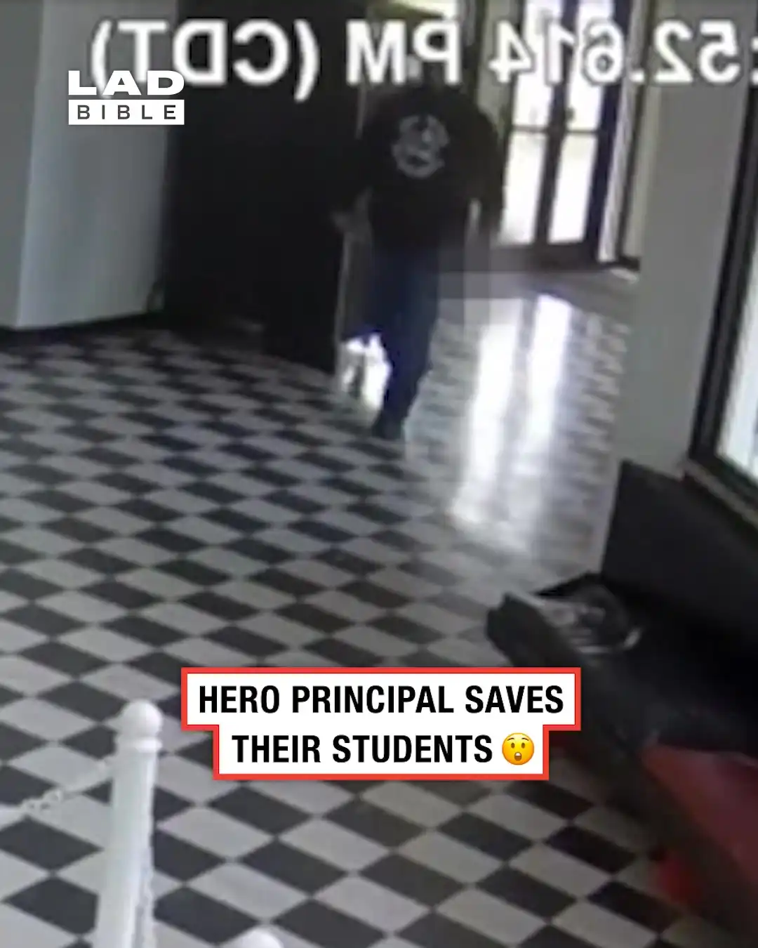 Hero principal saves students 😲