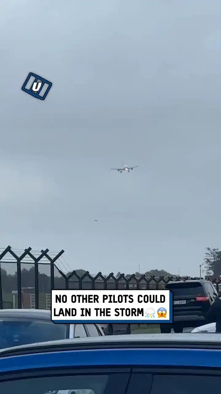 Skilful Storm Amy landing 🛩️⛈️