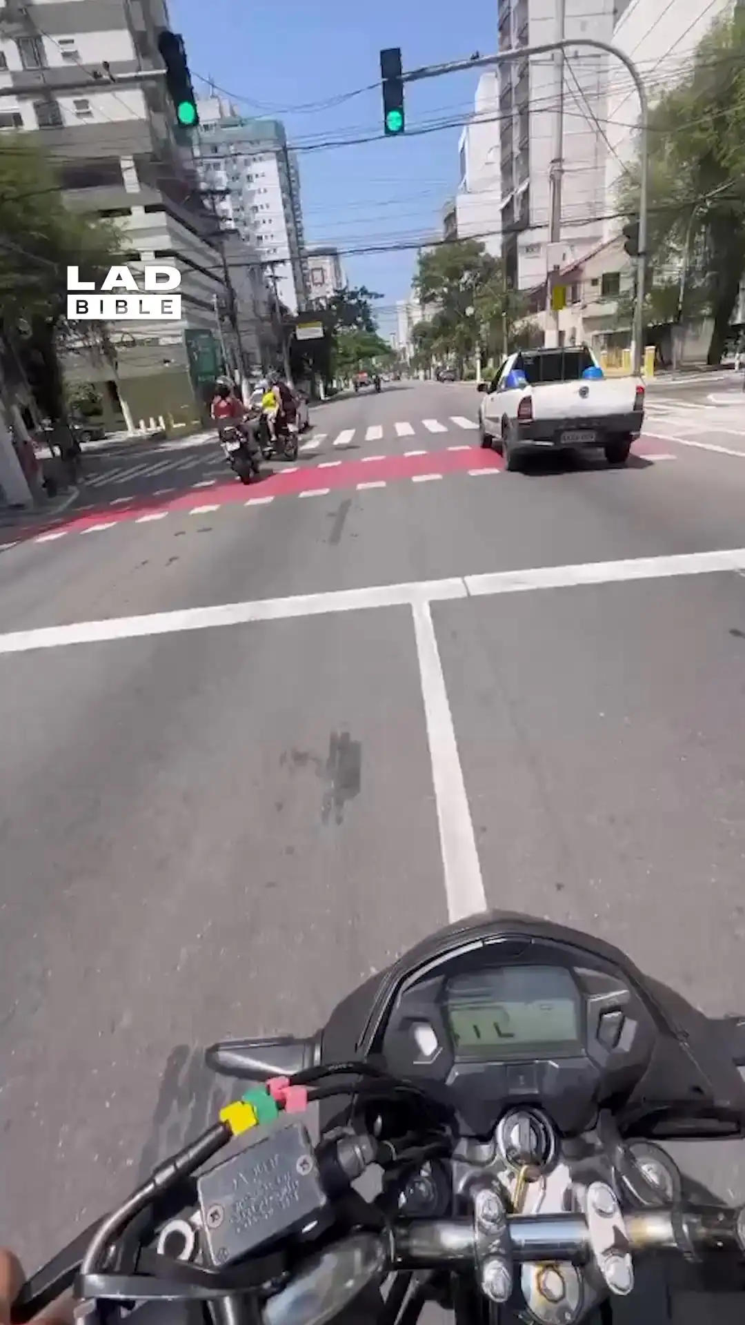 I witnessed a four person collision 😳💥