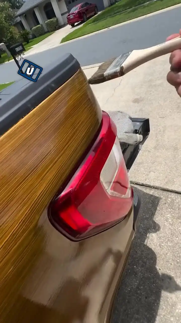 Wood style paint finish 🚙🎨