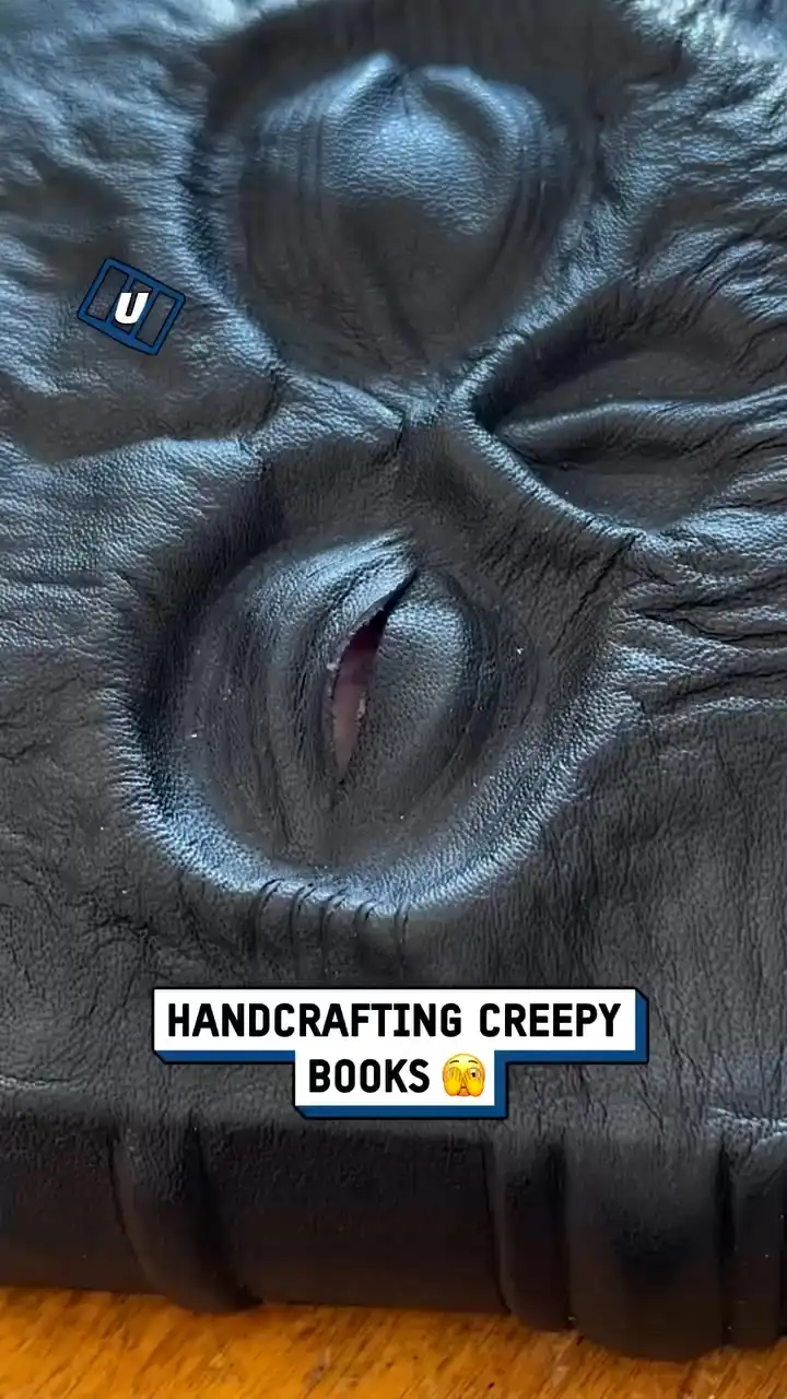 Making monstrous leather books 📚👹