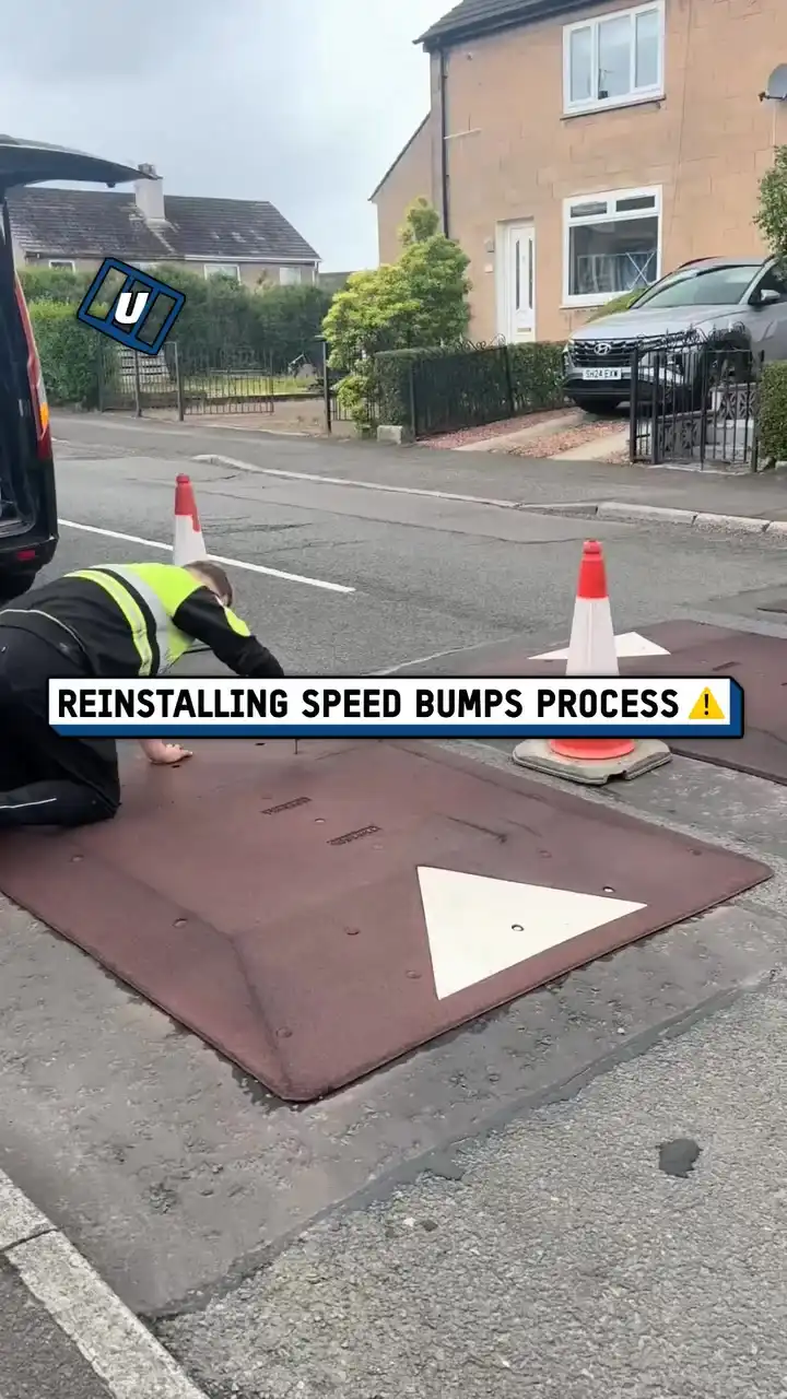Reinstalling speed bumps ⚠️👷‍♂️