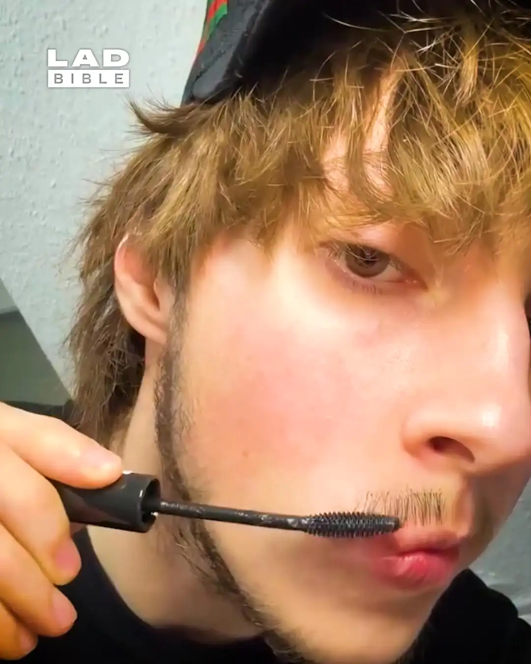 My Bf uses mascara on his facial hair 😲