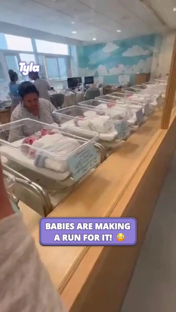 Babies are making a run for it 😳😅