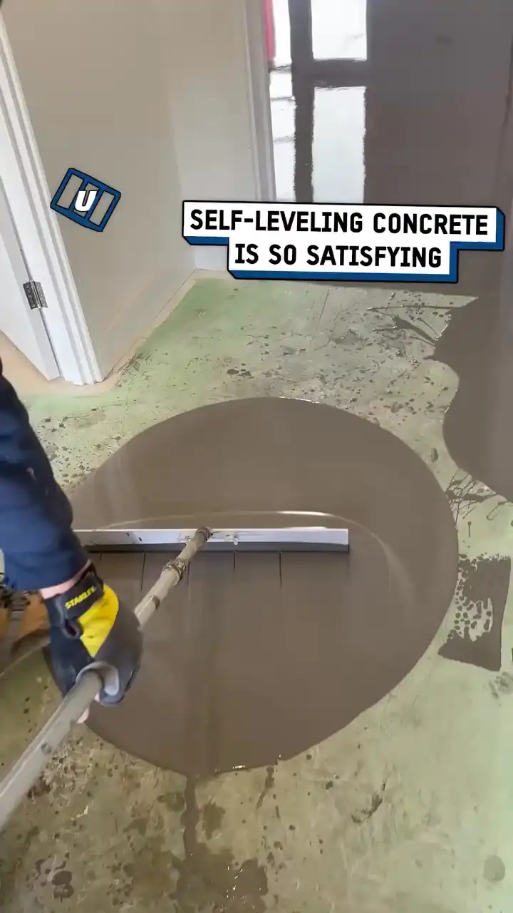 Perfect self leveling concrete application