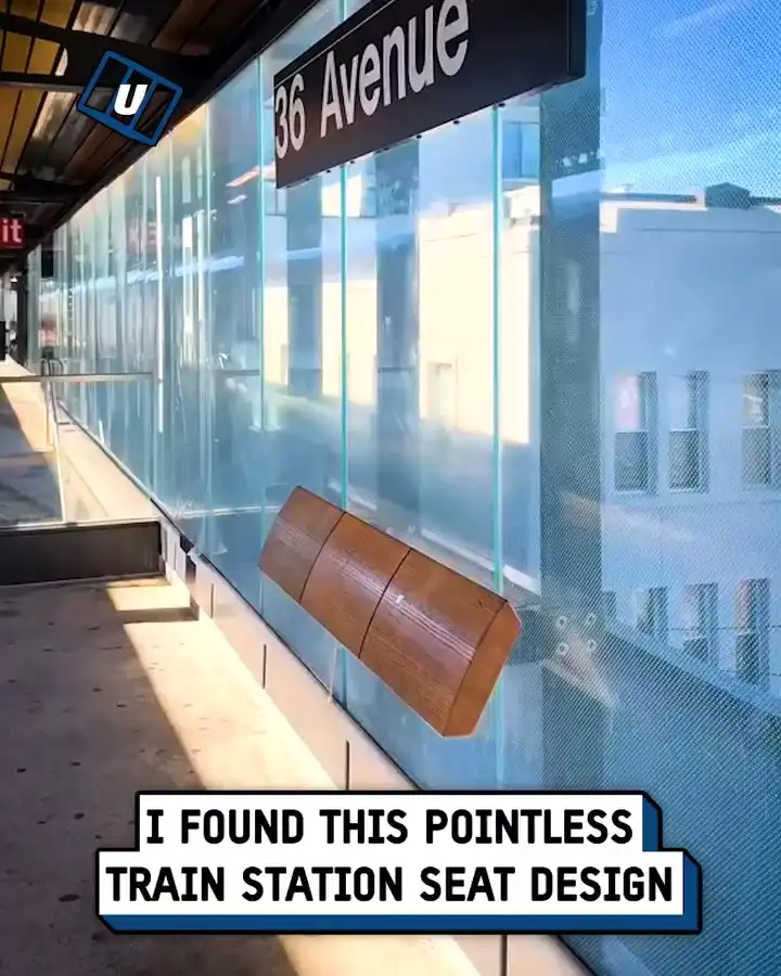 Pointless train station seat ๐คจ๐คฃ