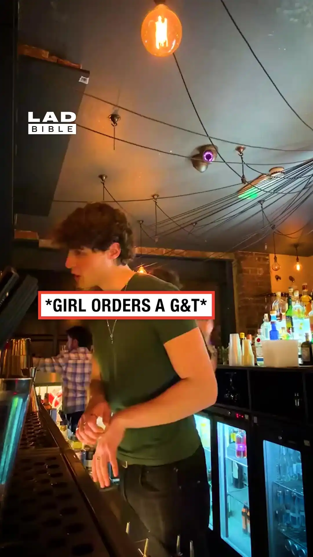 She needed our help at the bar 😲