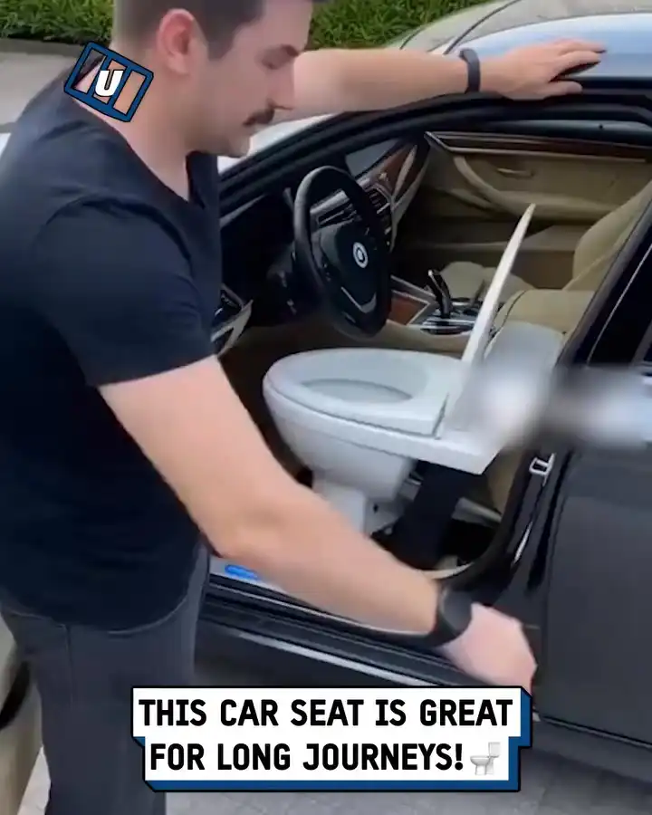 Toilet as car seat 🚽😳