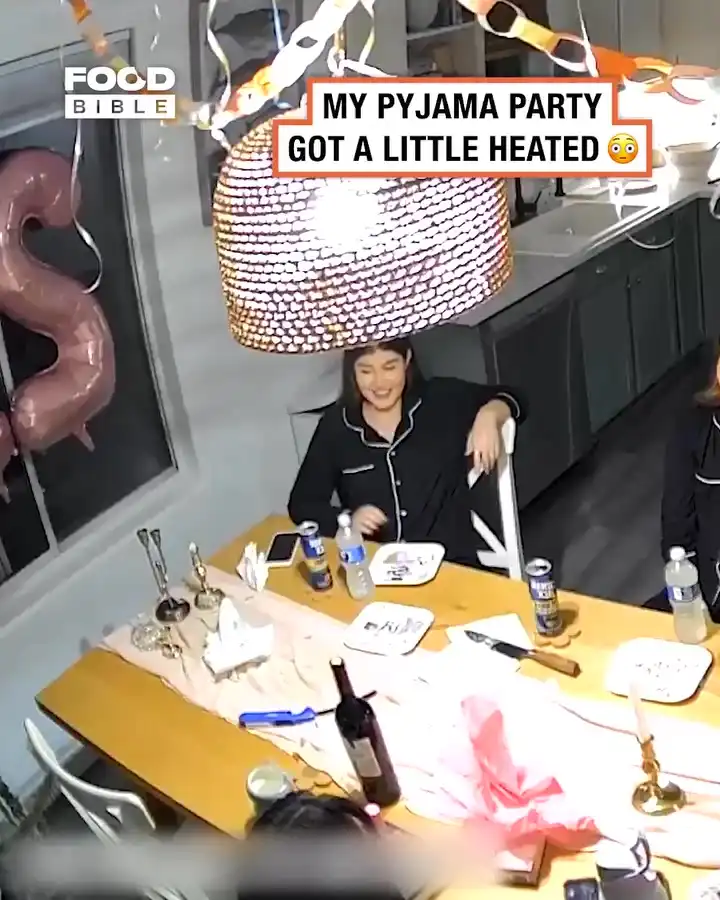 Fire starts at a chill birthday party 😱