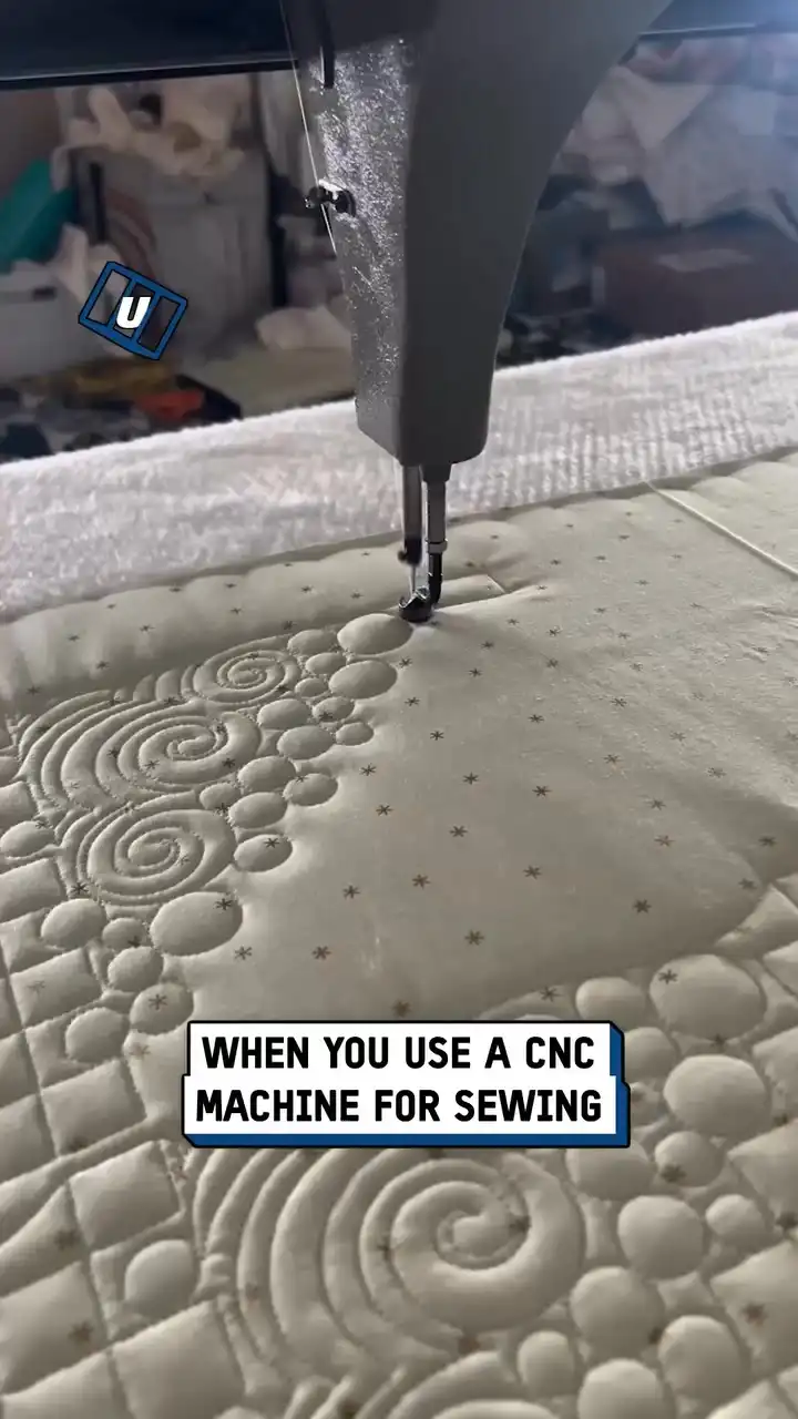 Mesmerizing digital quilting 🪡🤯