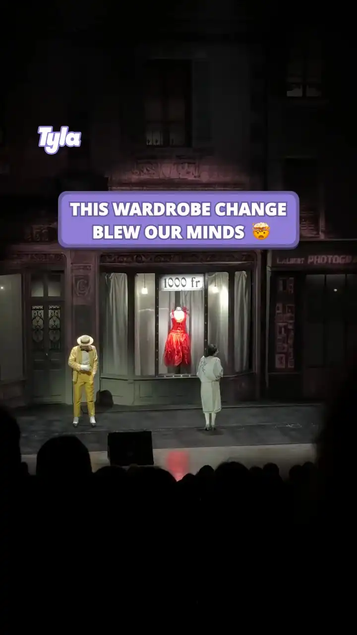 Secret wardrobe change on stage 😳✨