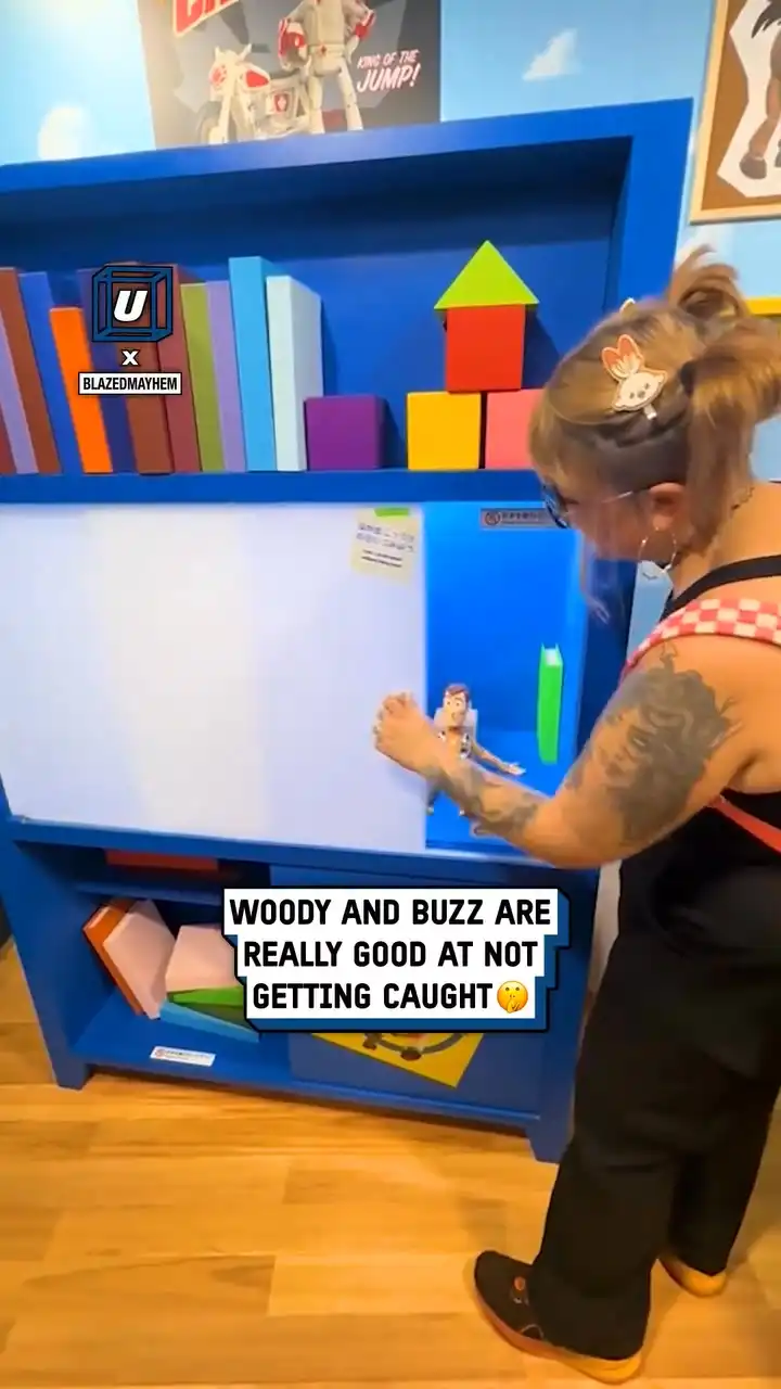 I swear I saw those toys move 👀🤣