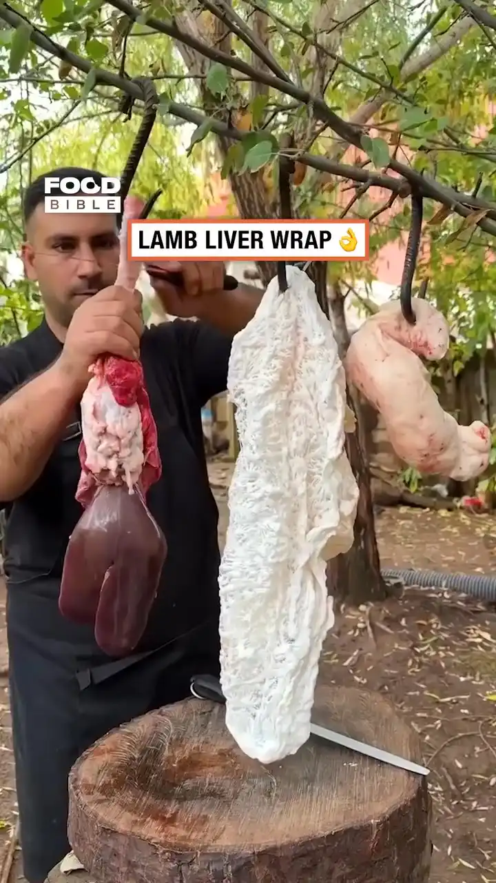 Lamb liver wrap 😋