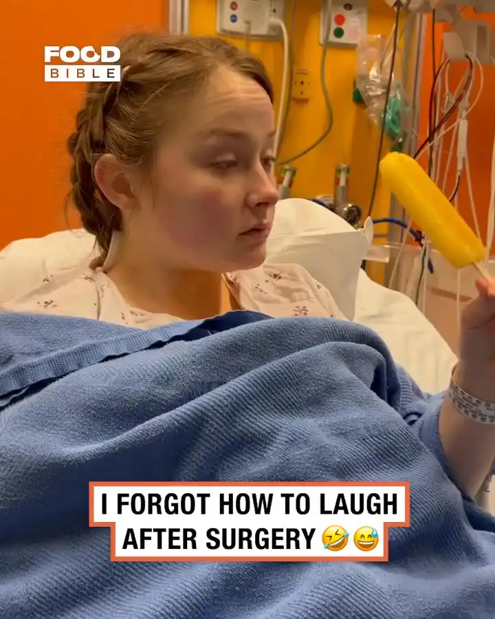 Trying to eat after surgery 😂