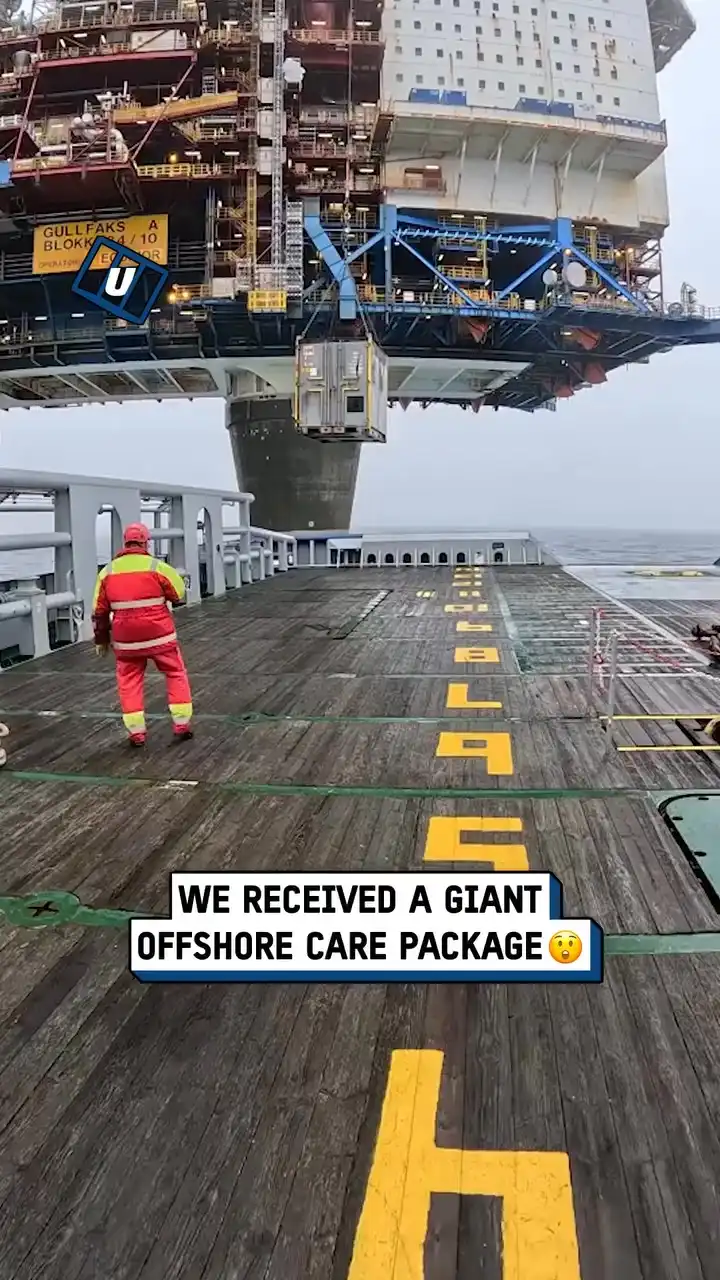 Opening an offshore care package