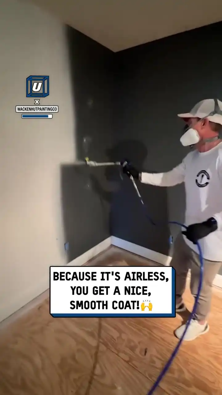 Airless paint spray process 🤯🎨