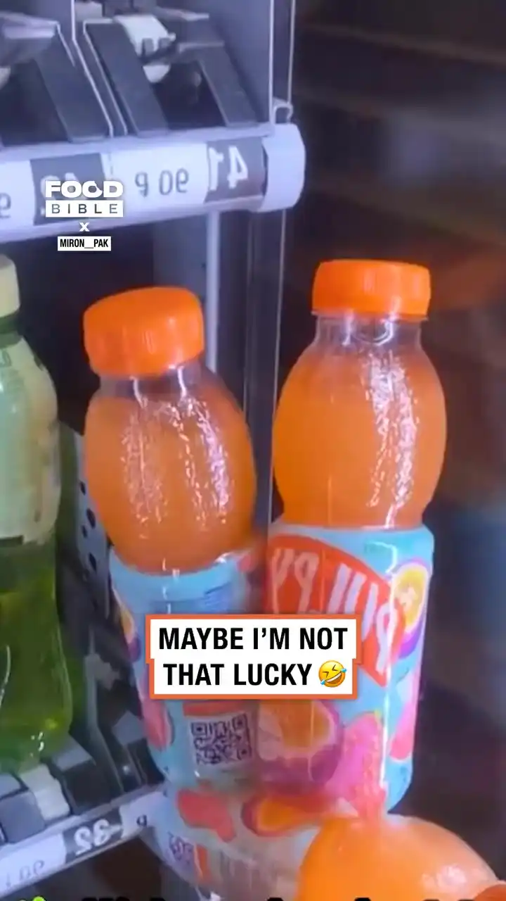 Drink vending machine malfunctions 🤦