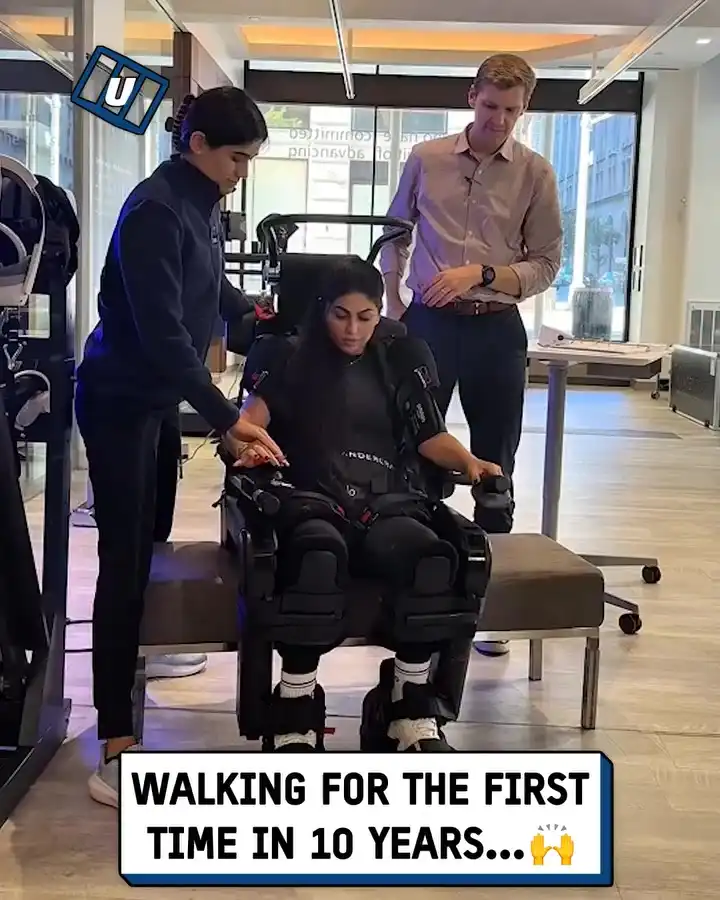 Walking for the first time in 10 years