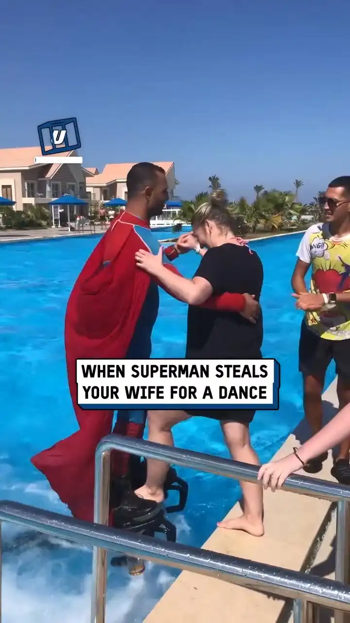 Superman takes wife for a fly 🦸‍♂️🤣