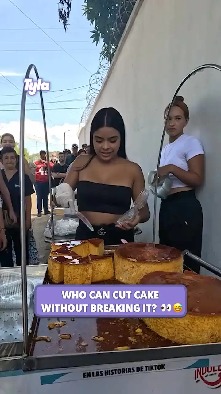 Who can cut cake without breaking it 👀