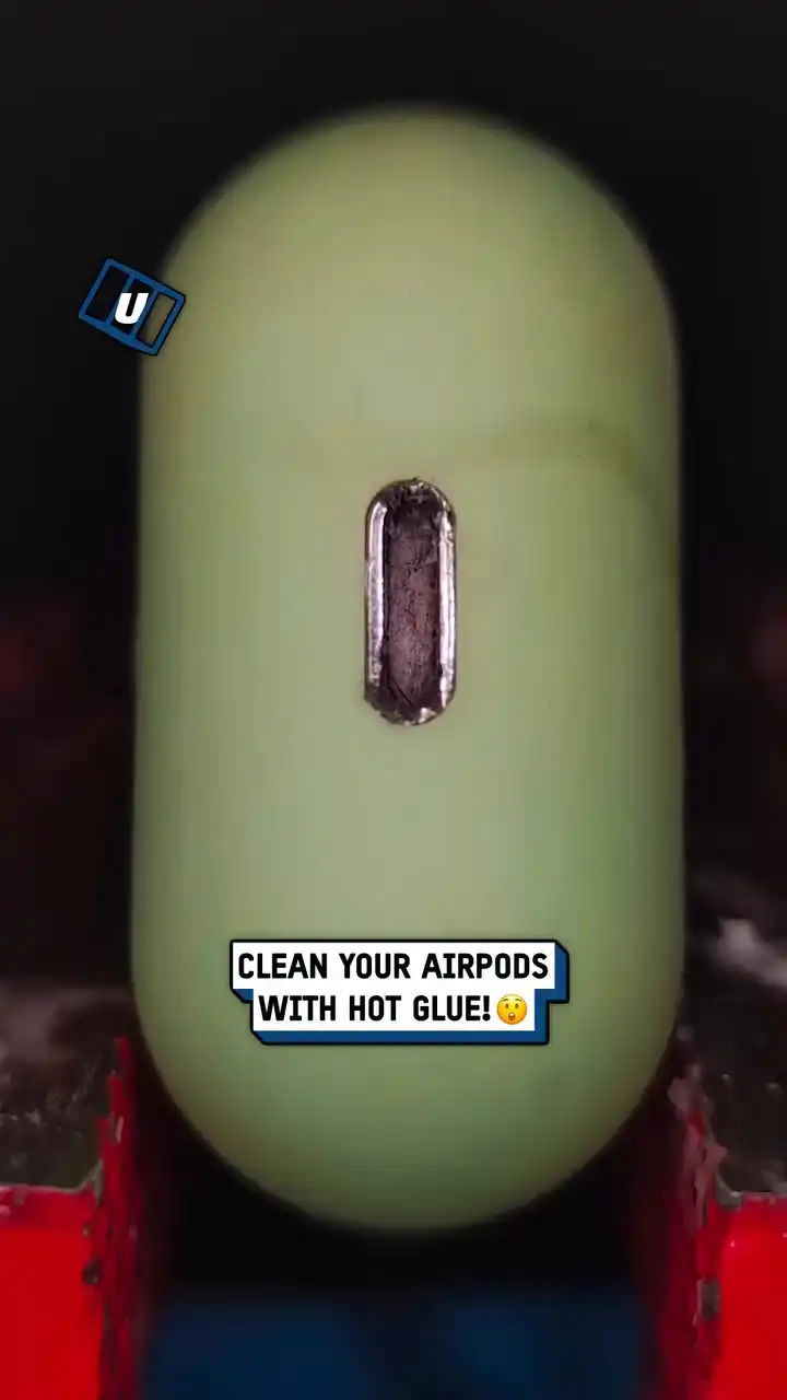 Satisfying hot glue AirPod case clean
