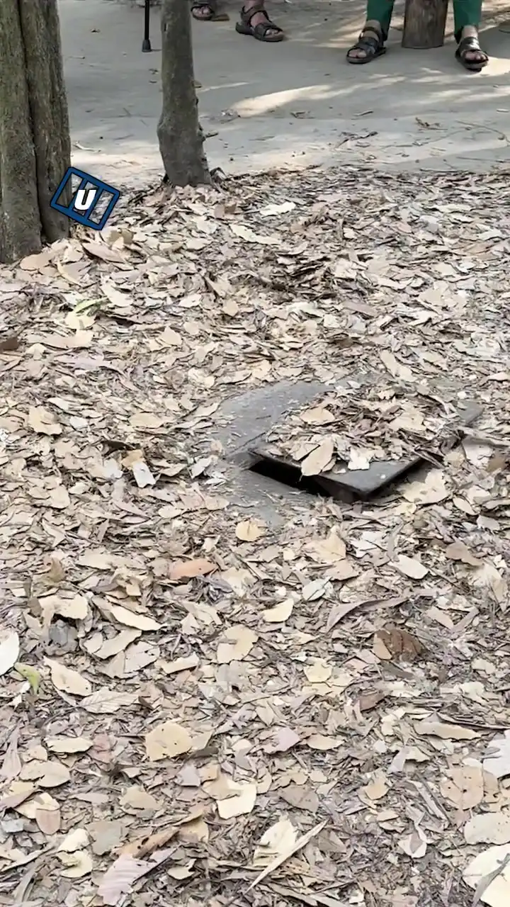 The Cu Chi tunnels aren't for the weak 😳🕳️