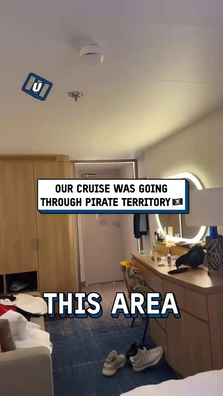 Pirate warning on cruise 😱🏴‍☠️