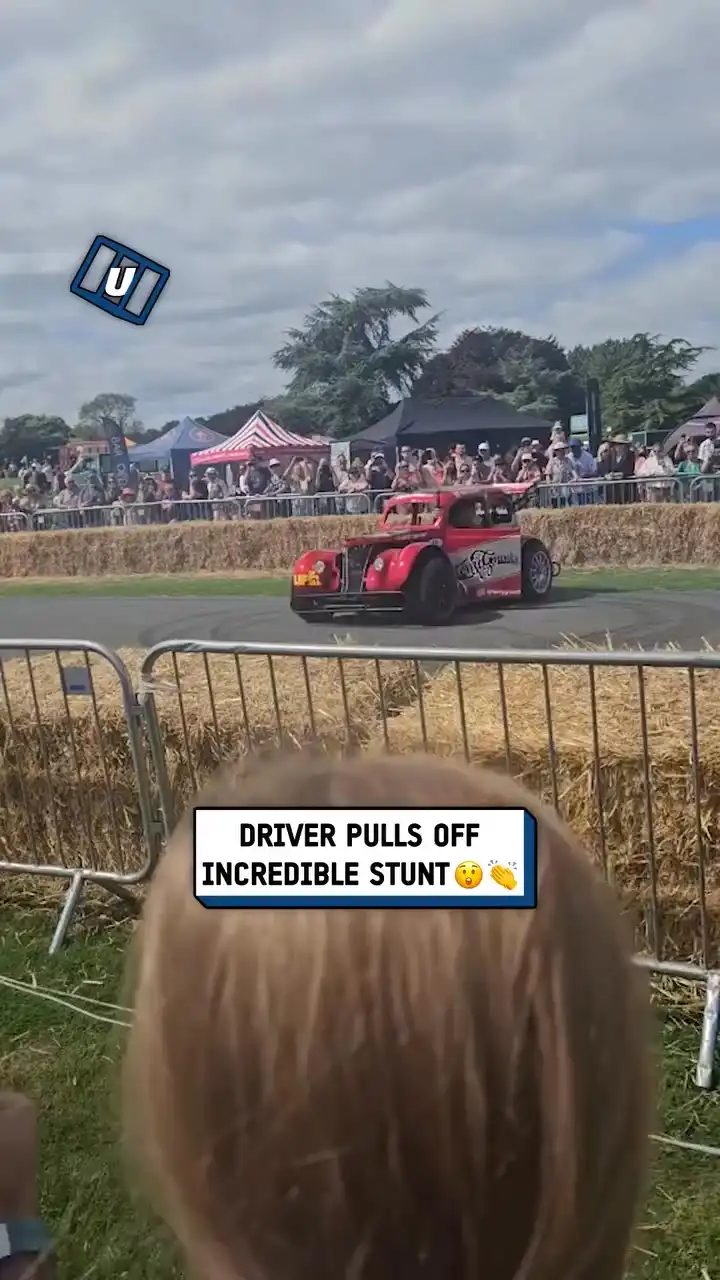 Self-driving car stunt