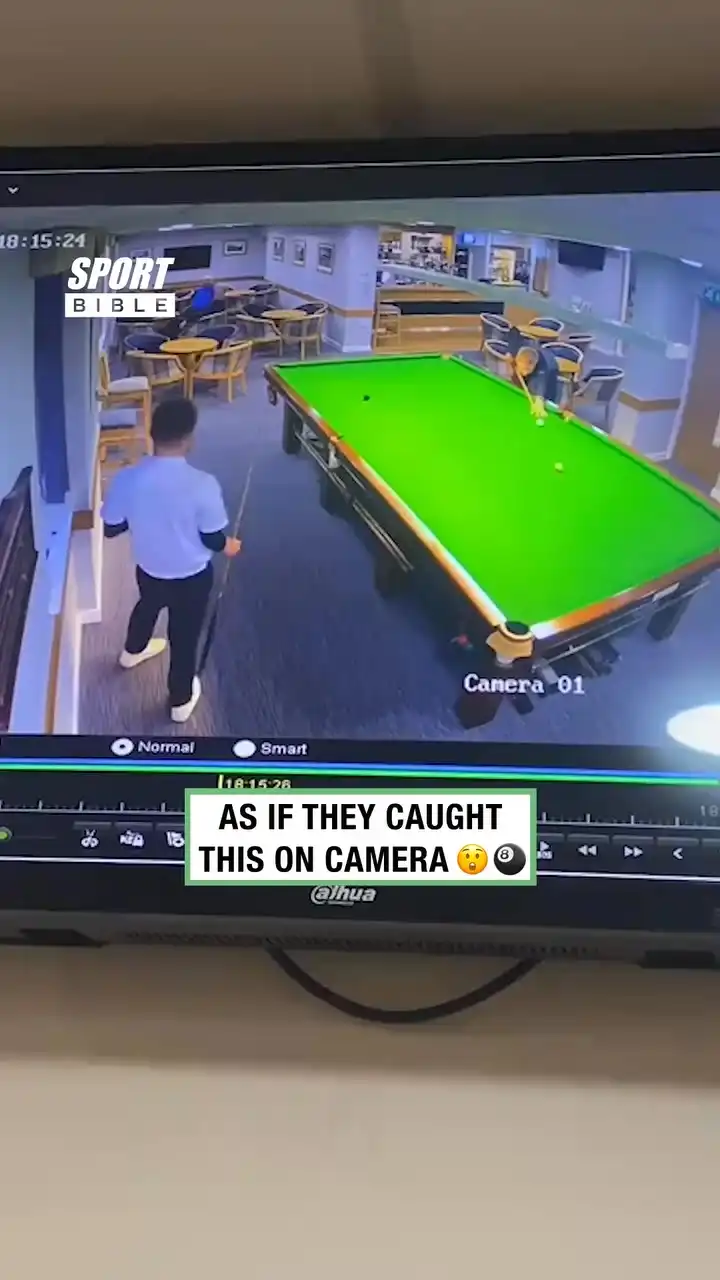 CCTV Catches Unreal Snooker Shot