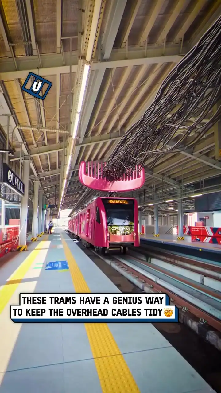 Tram comb cable organiser 🚝🤯