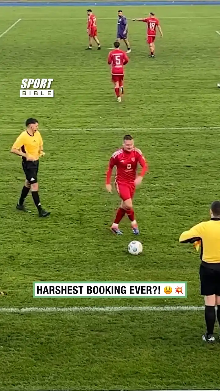Harshest Second Yellow Card Ever 😮