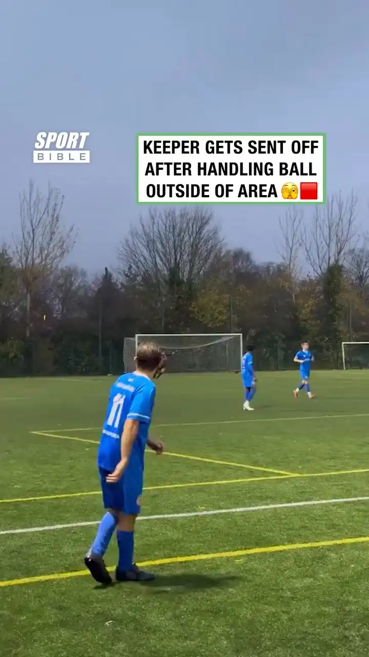 Keeper Gets Sent Off For Handball