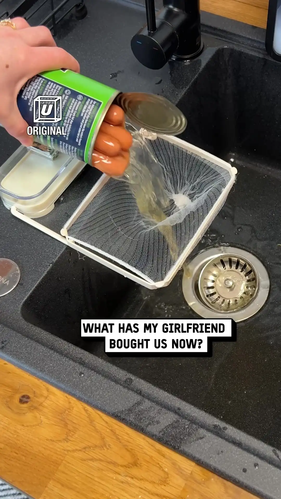 Sink drainer hack 😮💨