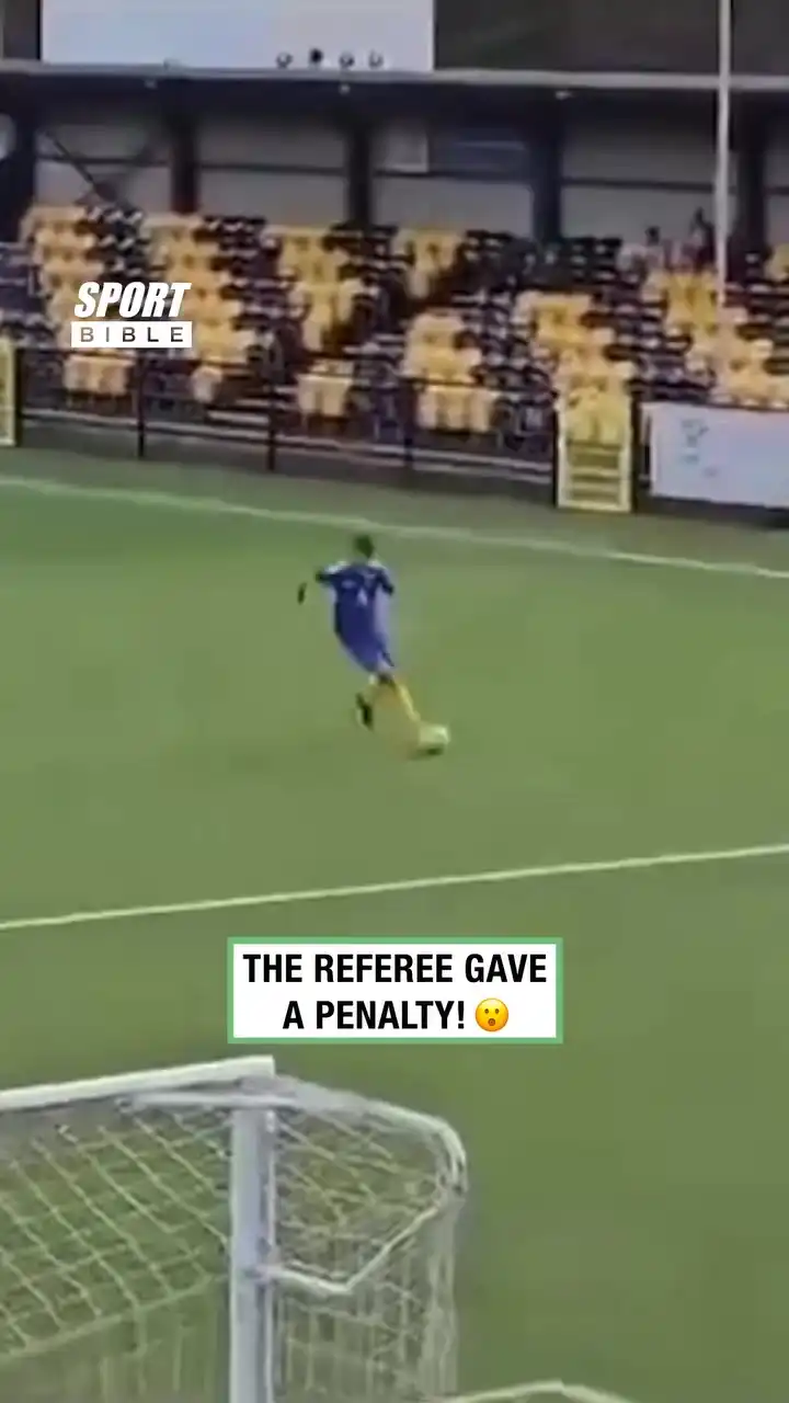 Referee Gives Penalty After Brilliant Tackle