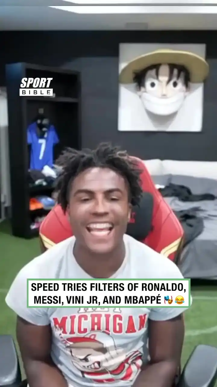 Speed Tries Filters Of Ronaldo, Messi, Vini Jr and Messi