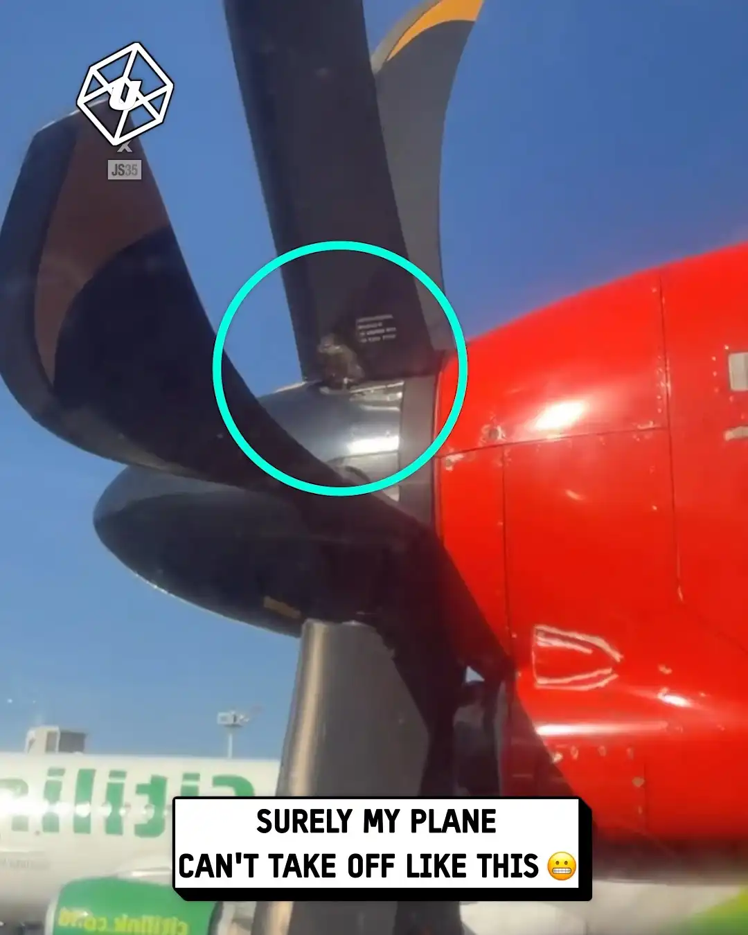 There was something on the plane 😳✈️