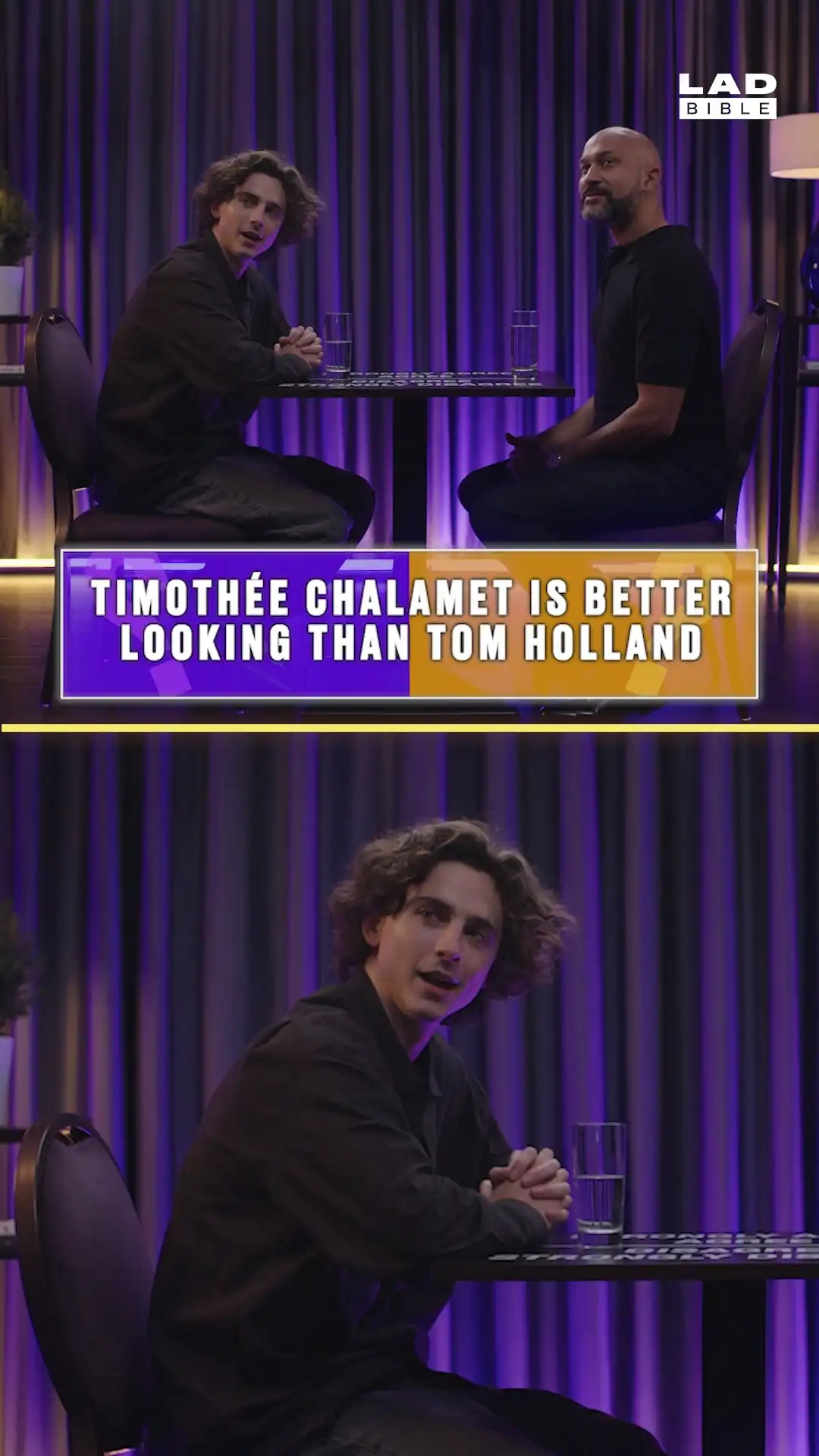 Timothée Chalamet reveals his thoughts on Tom Holland