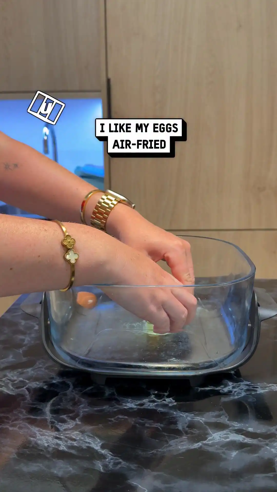 I cooked my eggs in the air fryer 🍳