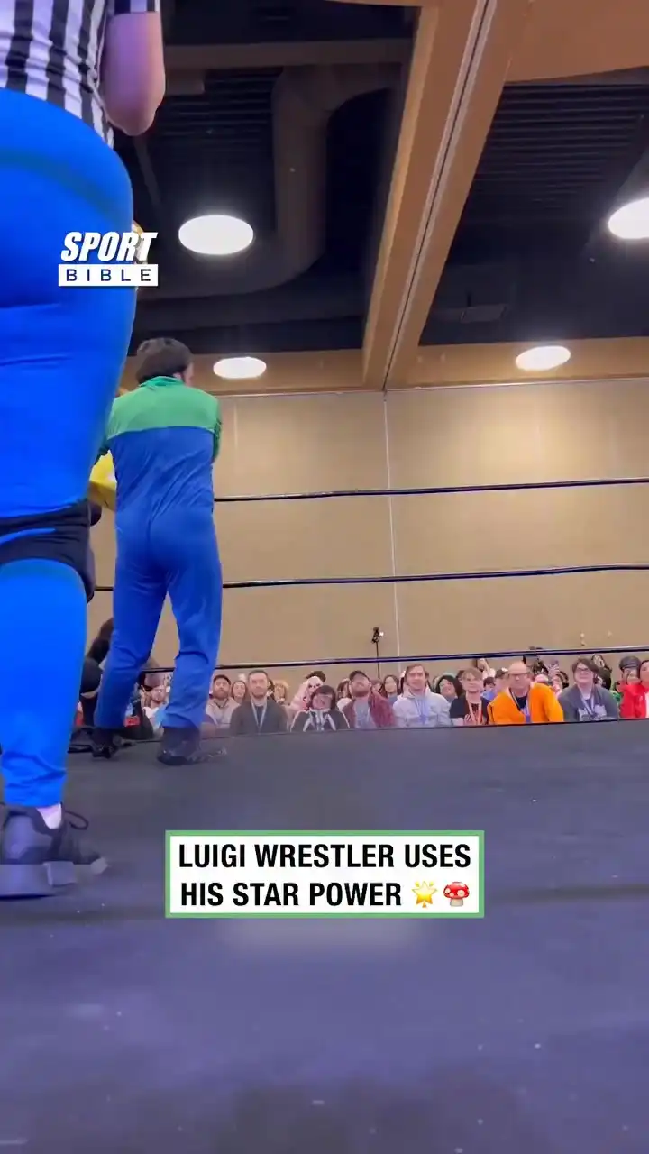 Luigi Wrestler Uses His Star Power