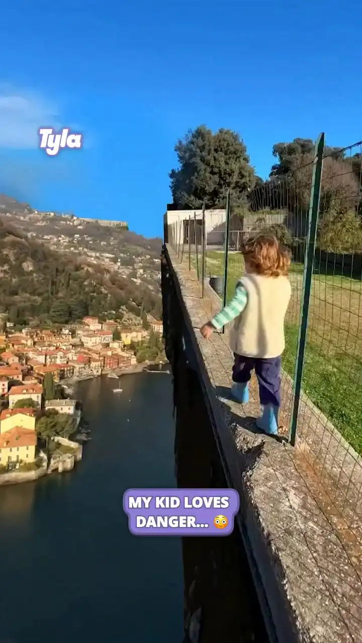 My kid loves danger 😳