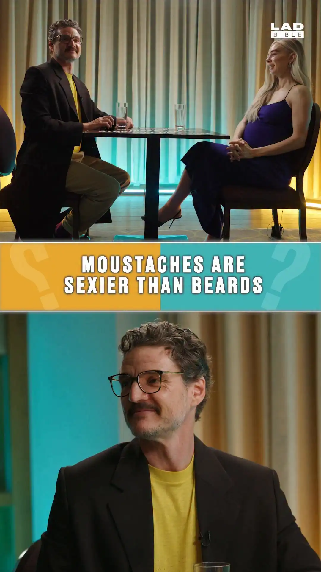 Pedro Pascal & Vanessa Kirby debate mustaches vs beards