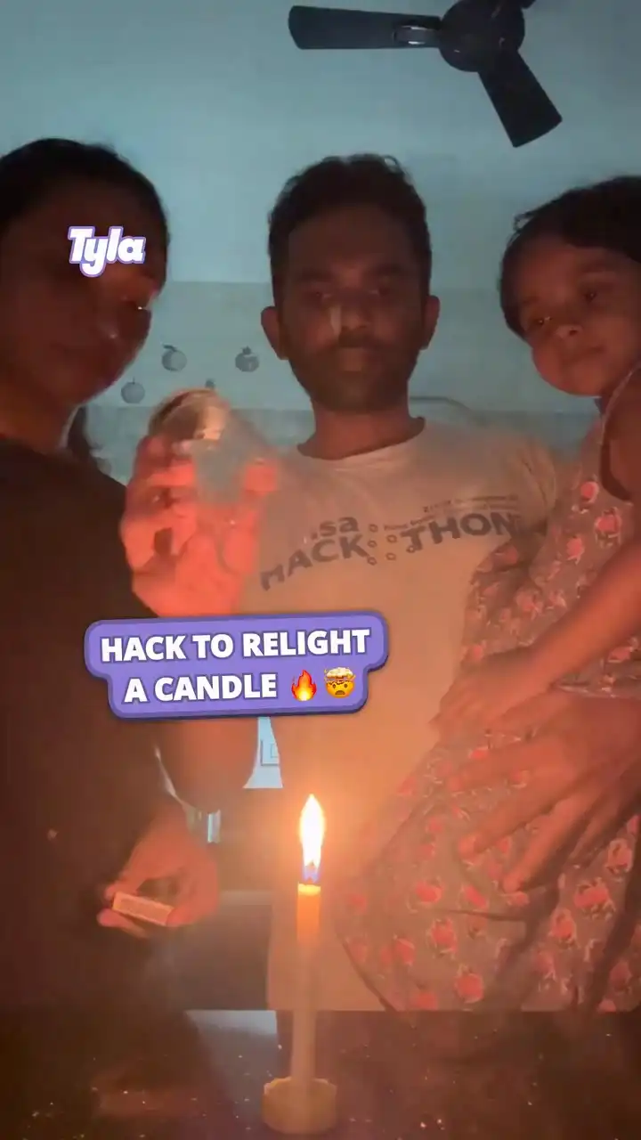 Hack to relight a candle 🕯️