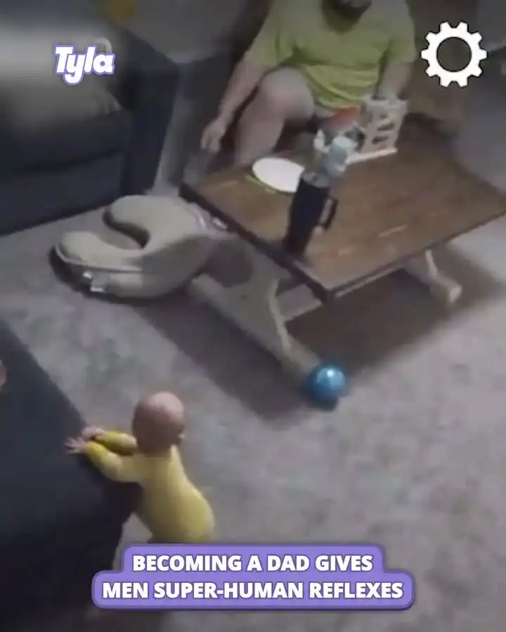 Dad reflexes are next level 👏 😳