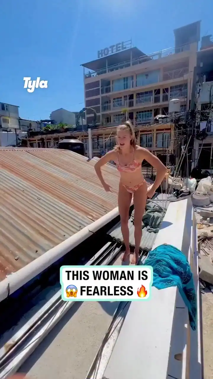Woman performs a US female record death dive in Guatemala