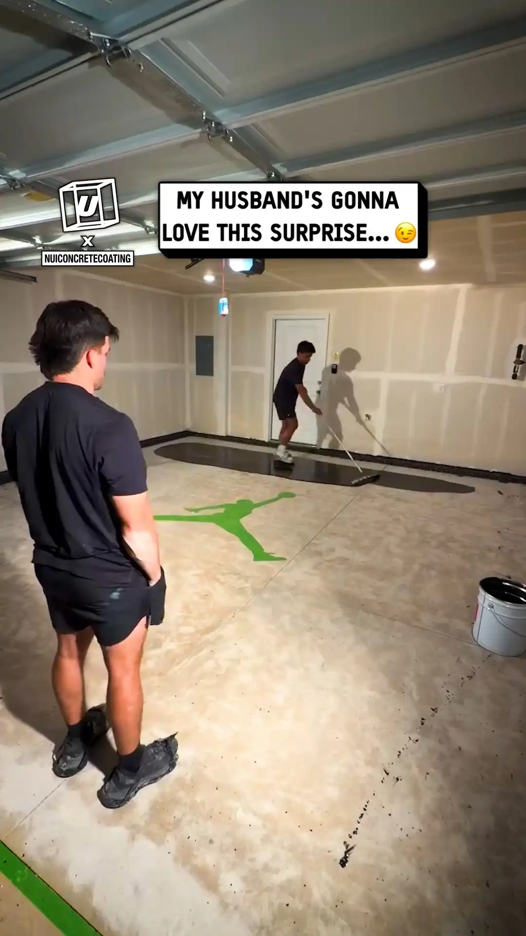 I surprised my husband with a new floor 😮‍💨