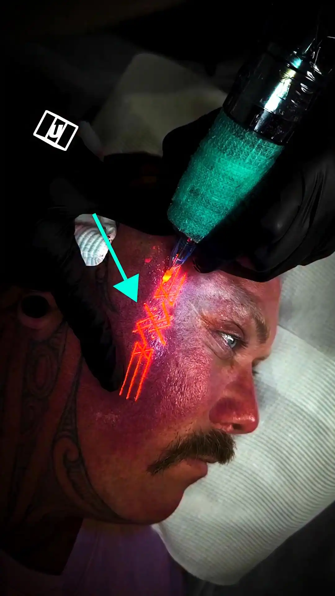My tattoos glow in the dark 😱😮‍💨