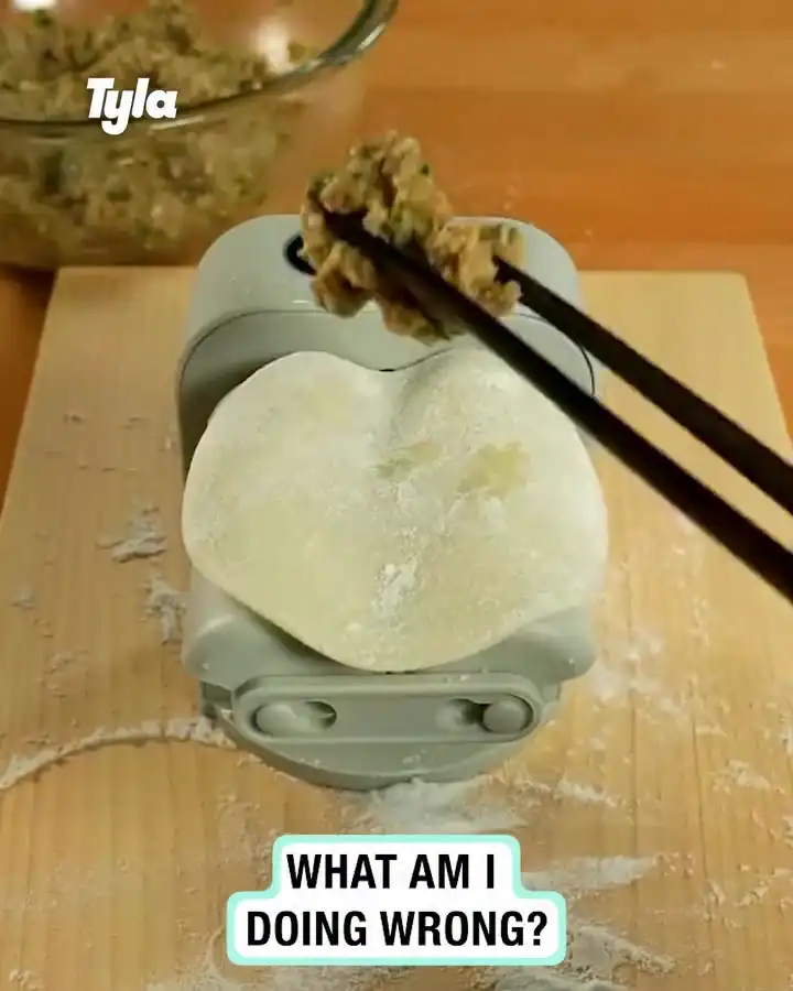 Losing my mind at my dumpling machine