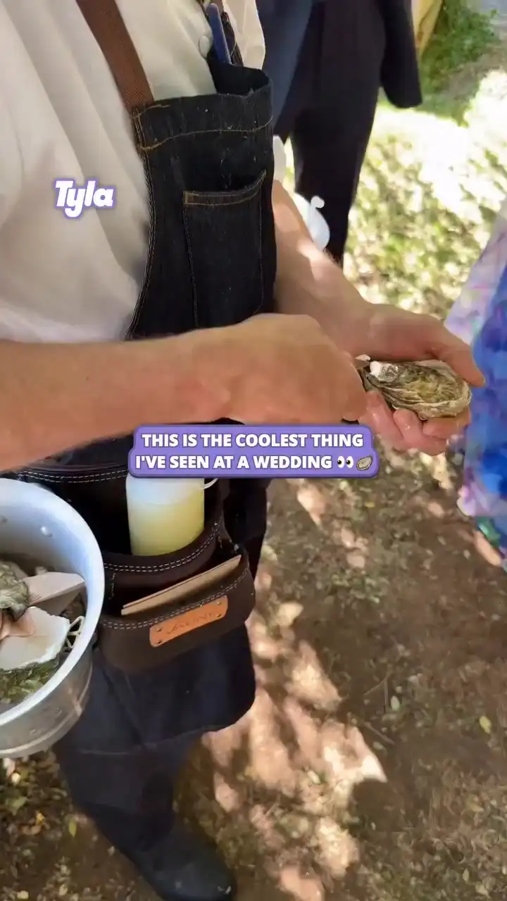 The coolest thing I've seen at a wedding 🦪