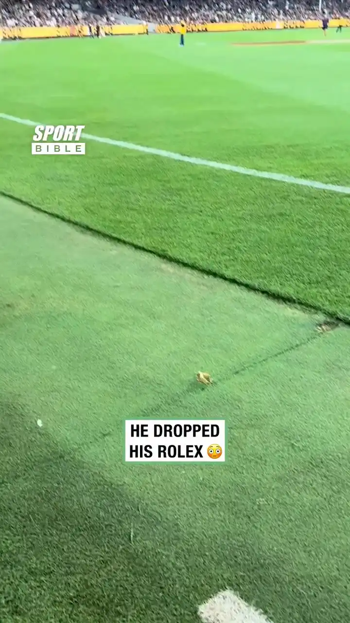 Fan Drops His Rolex On Pitch