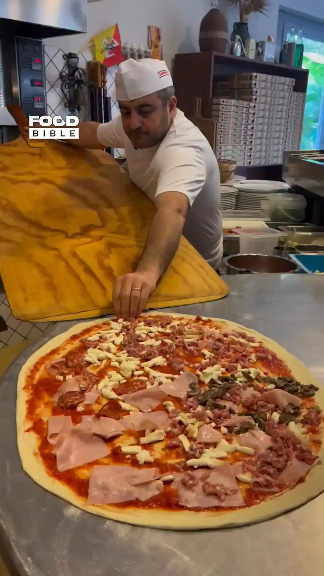 Worlds biggest pizza